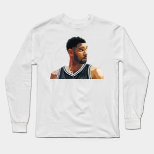 Tim Duncan of the San Antonio Spurs Long Sleeve T-Shirt